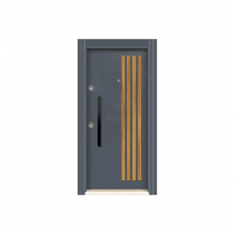 S241 Antrasit / ABD Ceviz Çelik Kapı